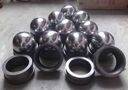 Valvola a sfera di titanio resistente alla corrosione e sedile di valvola di tungsteno per ingegneria di precisione